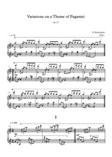 N. Kadomtsev - Variations on a Theme of Paganini