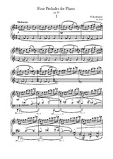 N. Kadomtsev - Four preludes for piano